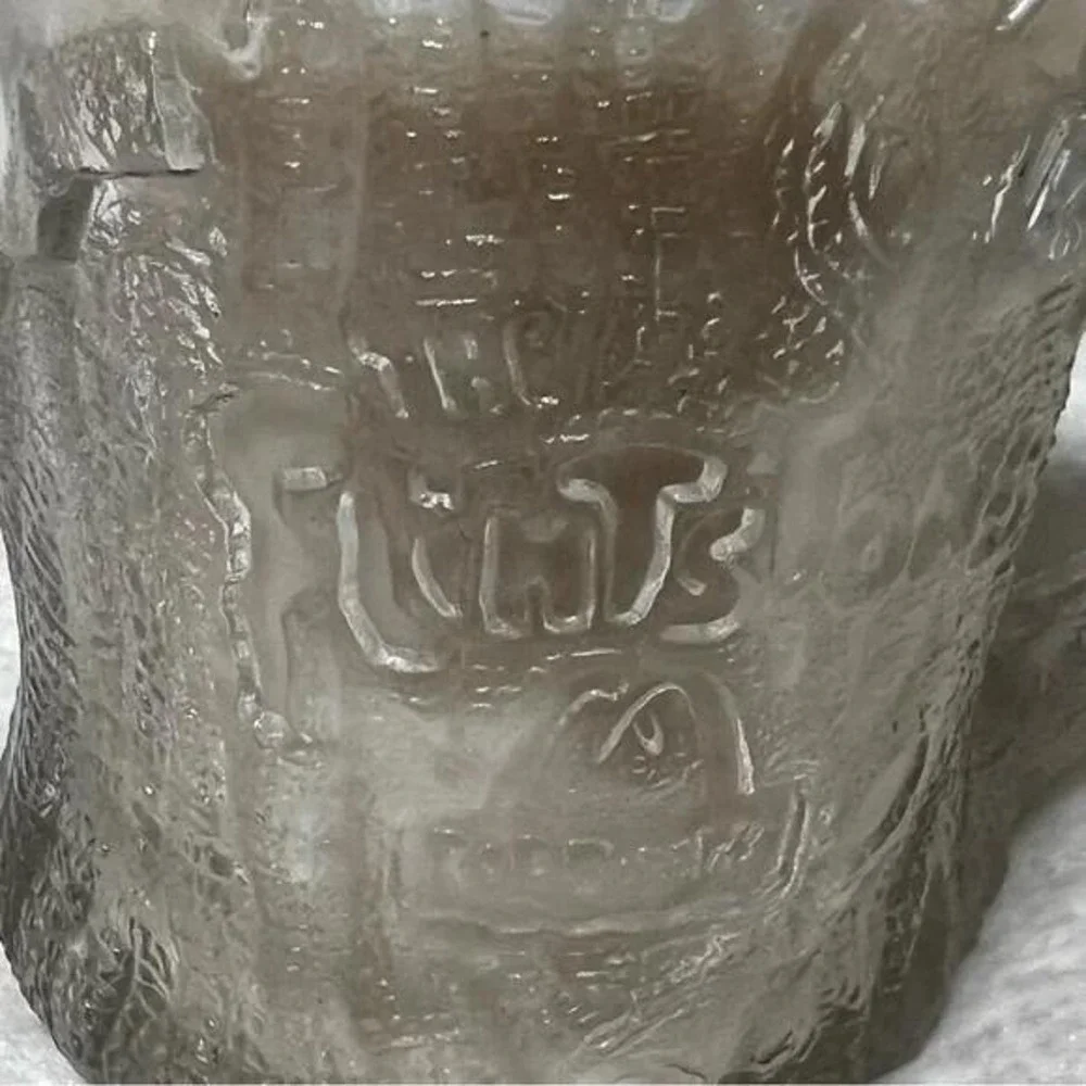 Campfire Scented Handmade Candle in Vintage 1994 Flintstones Glass Mug 8oz B70